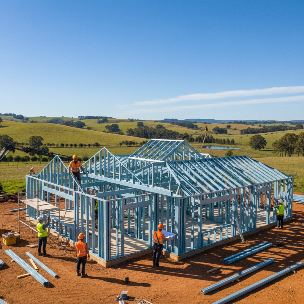 Mastering the Trade: Managing Subcontractors for Your Steel Frame Kit Home